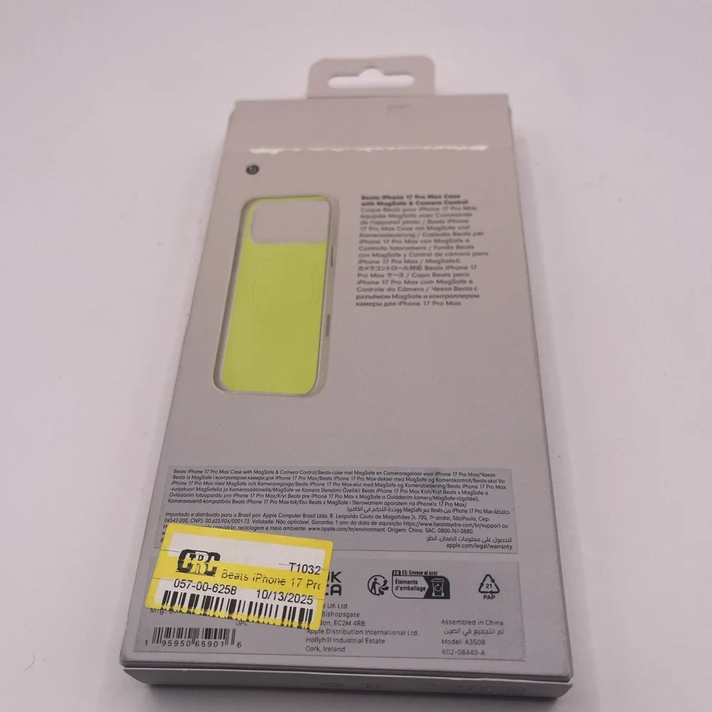 Beats Case w/ MagSafe and Camera Control For Apple iPhone 17 Pro Max-Lime Stone